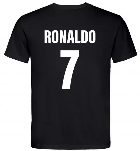 Мужская футболка Ronaldo 7 Черный фото