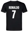 Мужская футболка Ronaldo 7 Черный фото