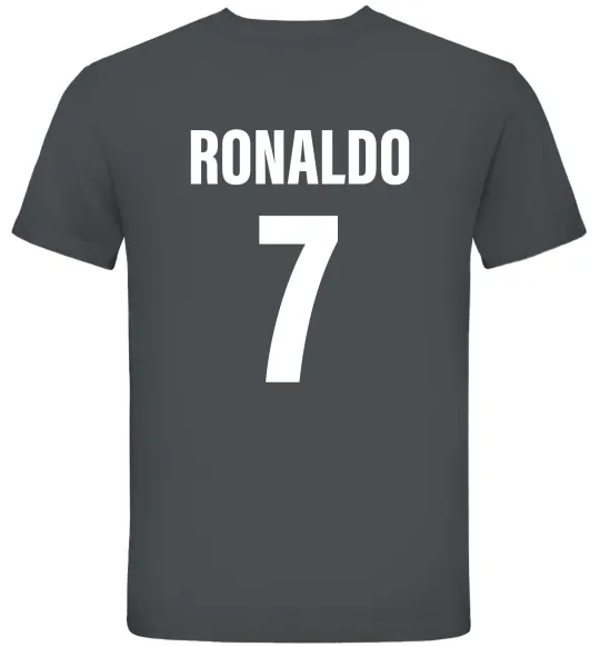 Мужская футболка Ronaldo 7 Графит фото