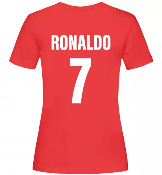 Женская футболка Ronaldo 7 Красный фото