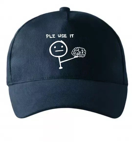 Кепка Plz use it Темно-синій фото