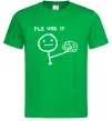 Чоловіча футболка Plz use it Зелений фото