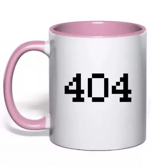 Чашка с цветной ручкой 404 Нежно розовый фото