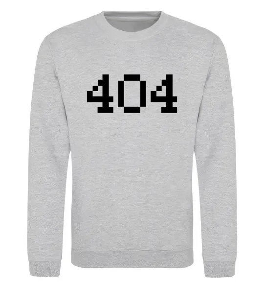 Свитшот 404 Серый меланж фото