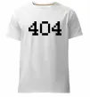 Чоловіча преміум футболка 404 Білий фото