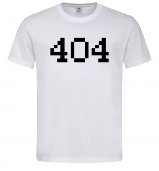 Мужская футболка 404 Белый фото