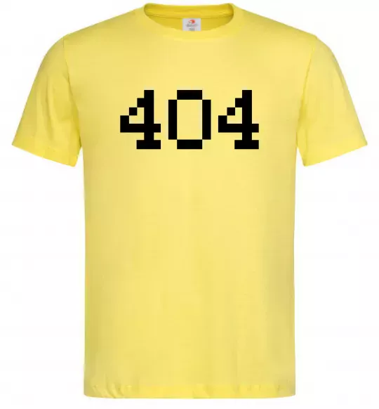 Мужская футболка 404 Лимонный фото
