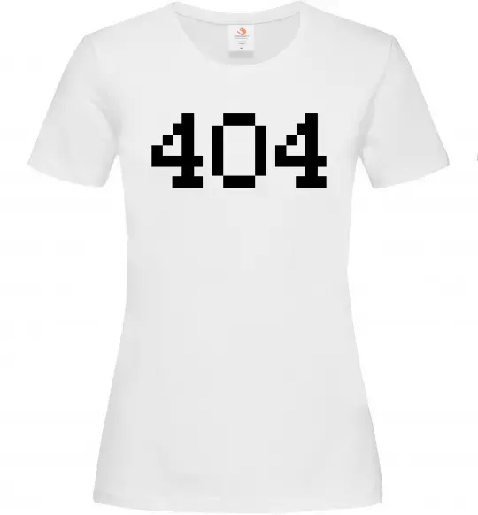 Жіноча футболка 404 Білий фото