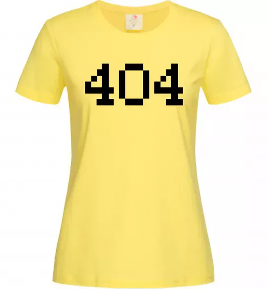 Жіноча футболка 404 Лимонний фото
