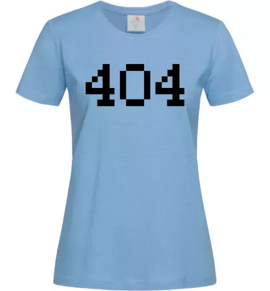 Жіноча футболка 404 Блакитний фото