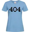 Жіноча футболка 404 Блакитний фото