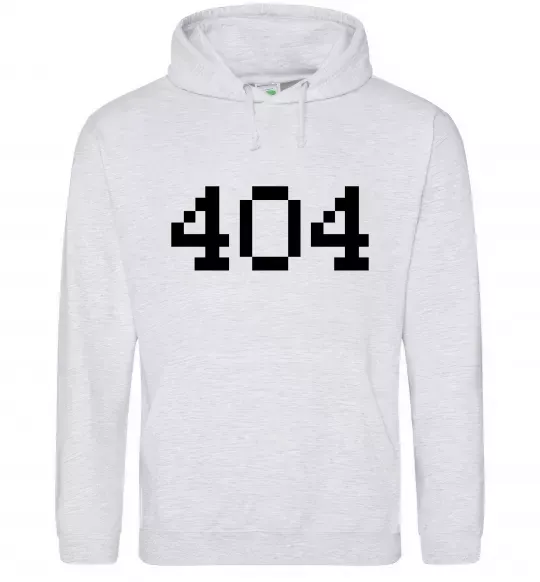 Мужская толстовка (худи) 404 Серый меланж фото