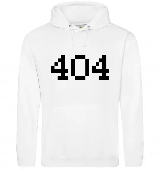 Женская толстовка (худи) 404 Белый фото