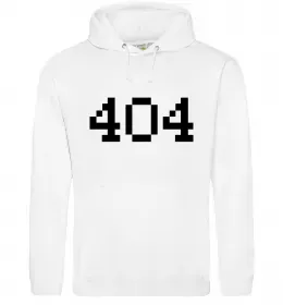 Женская толстовка (худи) 404 Белый фото