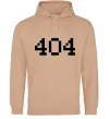 Женская толстовка (худи) 404 Песочный фото