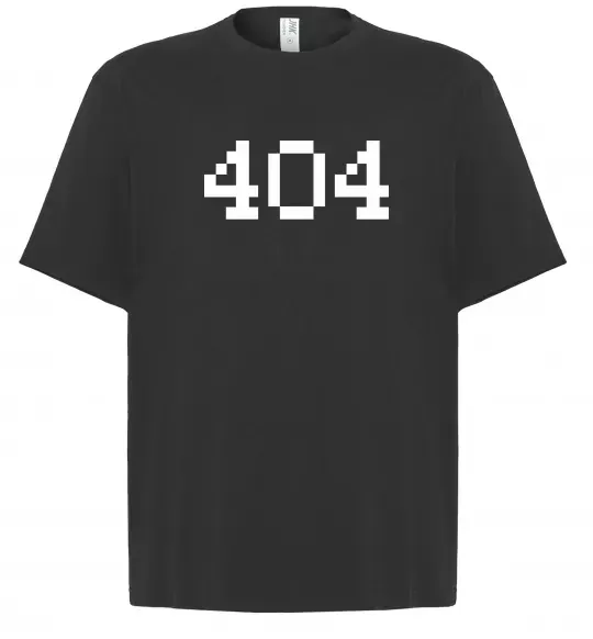 Футболка Оверсайз 404 Черный фото