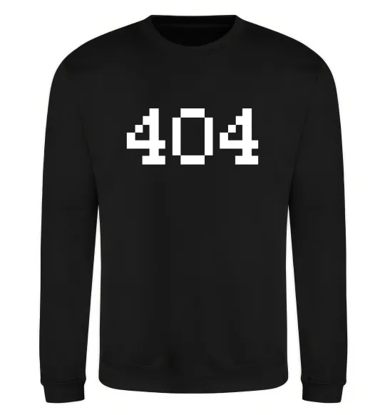 Свитшот 404 Черный фото
