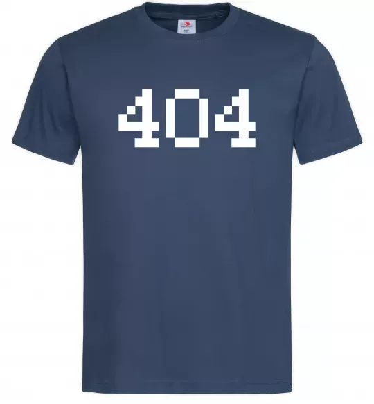 Мужская футболка 404 Темно-синий фото