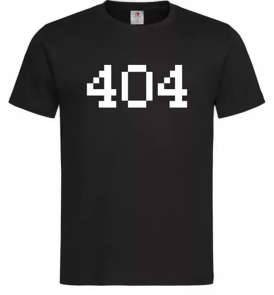 Мужская футболка 404 Черный фото