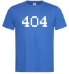 Мужская футболка 404 Ярко-синий фото
