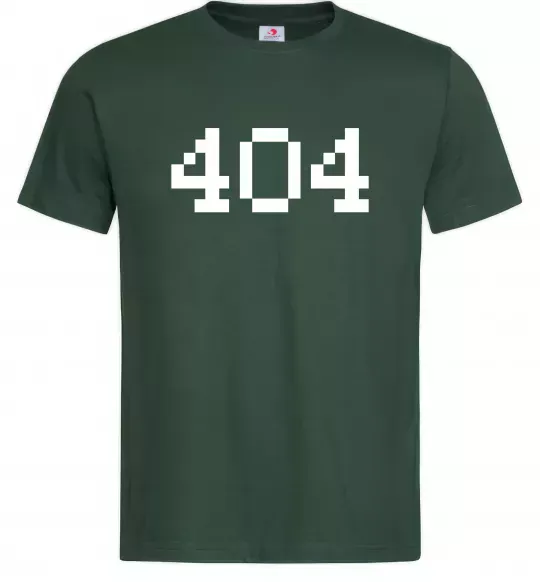 Мужская футболка 404 Темно-зеленый фото