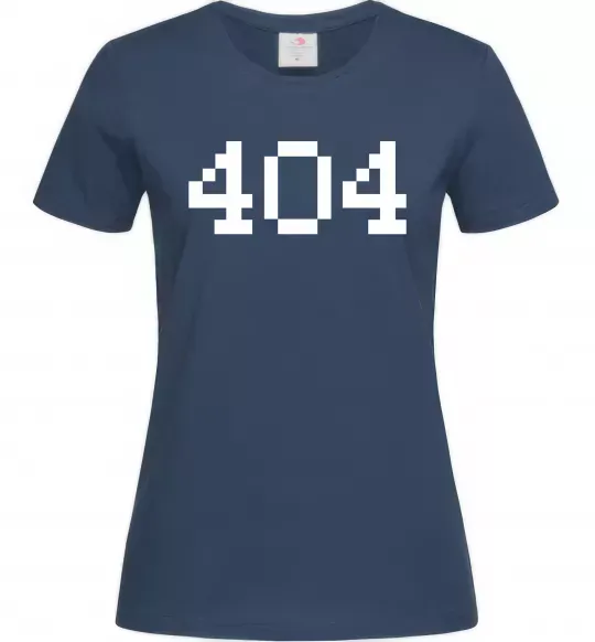 Жіноча футболка 404 Темно-синій фото