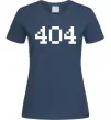 Жіноча футболка 404 Темно-синій фото