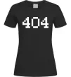 Жіноча футболка 404 Чорний фото