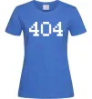 Жіноча футболка 404 Яскраво-синій фото