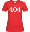 Жіноча футболка 404 Червоний фото