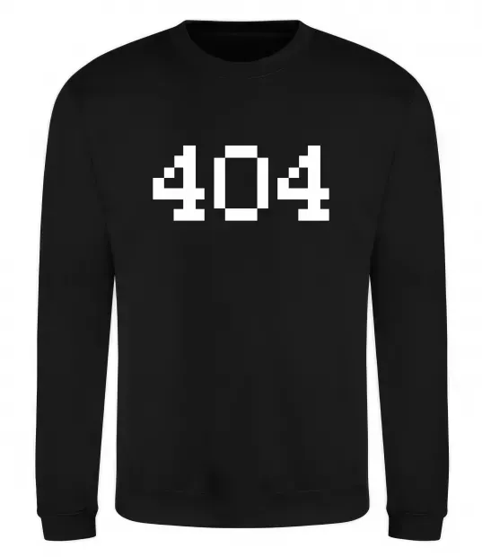 Світшот 404 Чорний фото