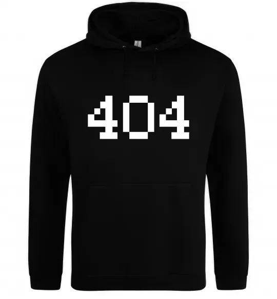 Мужская толстовка (худи) 404 Черный фото