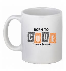 Чашка керамическая Born to code