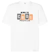 Футболка Оверсайз Born to code Белый фото