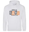 Мужская толстовка (худи) Born to code Серый меланж фото