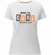 Женская премиум футболка Born to code Белый фото