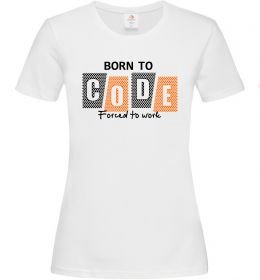 Женская футболка Born to code Женская футболка Born to code