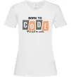 Женская футболка Born to code Белый фото