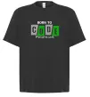 Футболка Оверсайз Born to code Черный фото