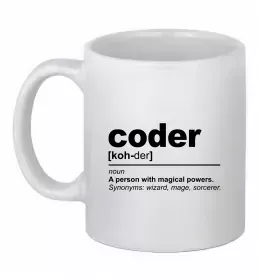 Чашка керамічна Coder Білий фото