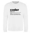 Світшот Coder Білий фото