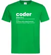 Мужская футболка Coder Зеленый Мужская футболка Coder Зеленый фото