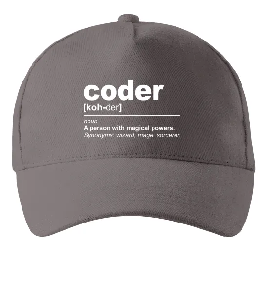 Кепка Coder Серый фото