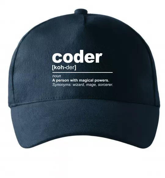 Кепка Coder Темно-синій фото