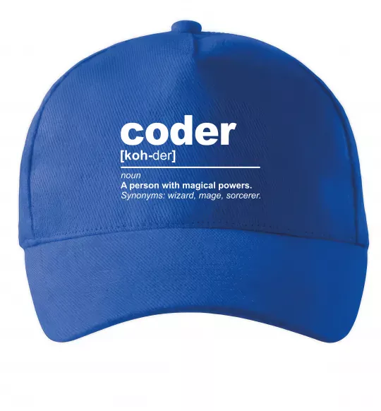 Кепка Coder Яскраво-синій фото