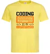 Мужская футболка Coding is my superpower Лимонный Мужская футболка Coding is my superpower Лимонный фото