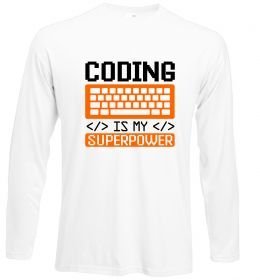 Лонгслив Coding is my superpower