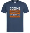 Мужская футболка Coding is my superpower Темно-синий Мужская футболка Coding is my superpower Темно-синий фото
