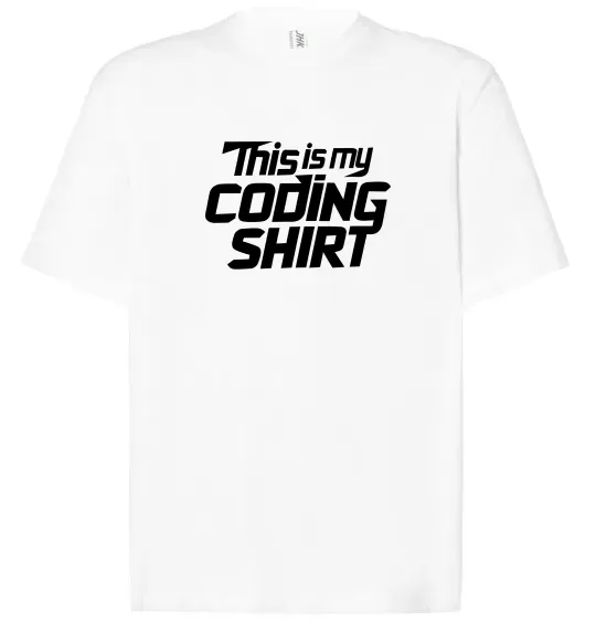 Футболка Оверсайз Coding shirt Белый фото