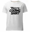 Мужская премиум футболка Coding shirt Белый фото